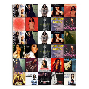 Aaliyah Sherpa Blanket A Timeless Tribute to the Princess of R&B