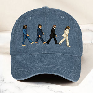 Abbey Road Denim Dad Cap Iconic Walk Design ( With BOX)