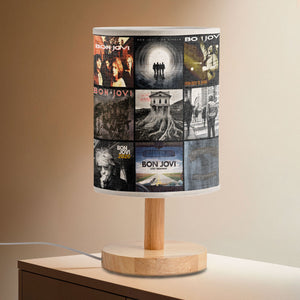 Livin’ on a Light Bon Jovi Album Art Fabric Lamp