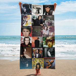 Rick Springfield Beach Towel Album Cover Collage Classic Rock Towel