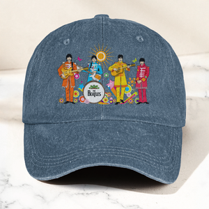 Pepper's Lonely Hearts Club Band Denim Cap Retro The Beatles Tribute Merch Dad Hat (With Box)