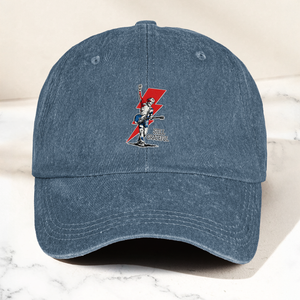 Still Grateful Lightning Guitar Dad Hat Vintage Rock Spirit Cap