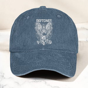Deftones Owl Skull Vintage Dad Hat Alternative Metal Washed Cotton Cap (With Box)