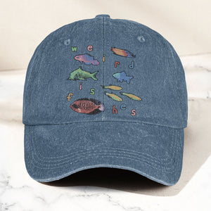 Radiohead Weird Fishes Denim Cap Radiohead Tribute Merch Dad Hat (With Box)