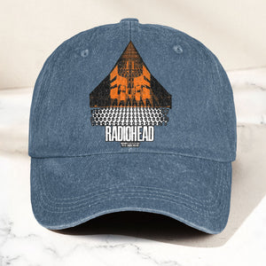 Radiohead Live in London Denim Cap Retro Radiohead Tribute Merch Dad Hat (With Box)