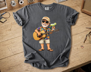 Jimmy Buffett Comfort Colors Tee Margaritaville Guitar Vibes Island Lifestyle Shirt