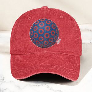 Phish Donut Holographic Denim Cap Retro Music Phish Cap Gift For Dad (With Box)