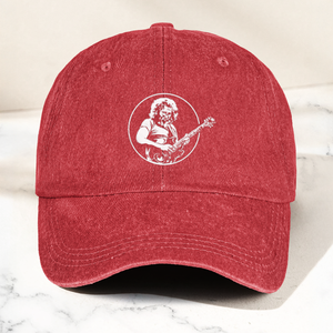 Jerry Style Guitarist Dad Hat Vintage Jam Band Tribute Cap