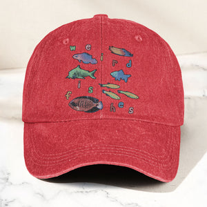 Radiohead Weird Fishes Denim Cap Radiohead Tribute Merch Dad Hat (With Box)