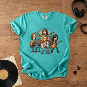 Led Zeppelin Vintage Rock Band Graphic T-Shirt Classic Music Fan Tee