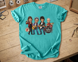 The Rolling Stones Comfort Colors Tee Mick Jagger Keith Richards Band Members Tribute Classic Rock Shirt
