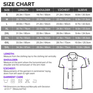 Rainbow Lightning Bolt Unisex Hawaiian Shirt – Retro Pattern Hawaiian Button-Up Shirt