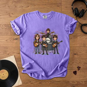Vintage Beatles Band Comfort Tee Classic Rock Graphic T-Shirt