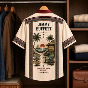 Jimmy Buffett Tropical Paradise Hawaiian Shirt – Mexican Inspired Hawaiian Shirt White Version