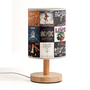 AC/DC Album Covers Fabric Lamp Classic Rock Band Lighting Décor, Perfect Gift for Hard Rock Fans & Collectors
