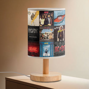 AC/DC Album Covers Fabric Lamp Classic Rock Band Lighting Décor, Perfect Gift for Hard Rock Fans & Collectors