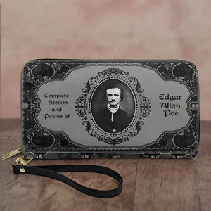 Edgar Allan Poe Gothic Leather Handbag Dark Poetry Inspired Purse