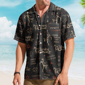 My Chemical Romance Hawaiian Shirt - Unisex Black Parade Soldier Summer Button Up
