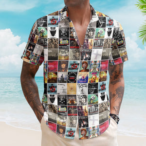 My Chemical Romance Album Cover Collage Hawaiian Shirt - Unisex Pop Punk Music Summer Button Up