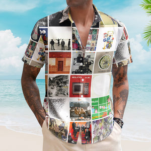 Wilco Album Collage Hawaiian Shirt – Rock Music Band Fan Shirt