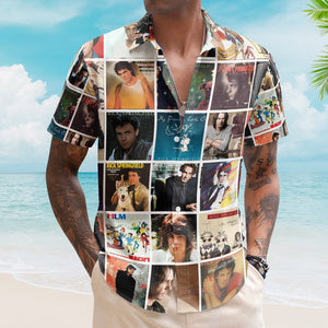 Rick Springfield Album Collage Hawaiian Shirt – Pop Rock Music Fan Shirt