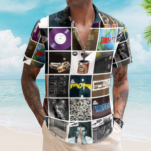 Arctic Monkeys Album Collage Hawaiian Shirt – Rock Music Band Fan Shirt