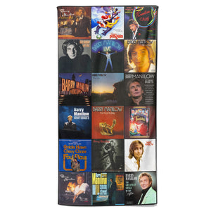 Barry Manilow Beach Towel Album Cover Collage Pop and Rock Towel