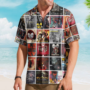 Wu-Tang Clan Album Collage Hawaiian Shirt – Rock Band Fan Shirt
