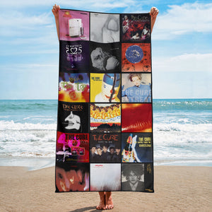 The Cure Band Beach Towel Album Cover Collage Classic Rock Towel