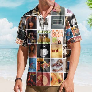 Kate Bush Album Collage Hawaiian Shirt – Pop Rock Fan Shirt
