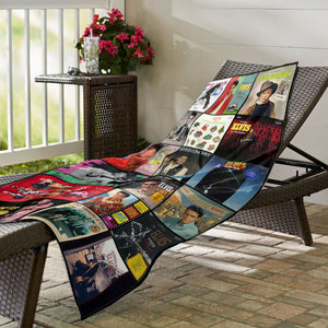 Elvis Presley Beach Towel Album Cover Collage Rock & Roll Towel