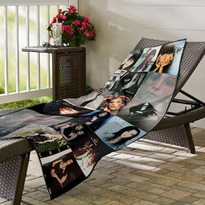 Cher Beach Towel Album Cover Collage Pop and Rock Towel