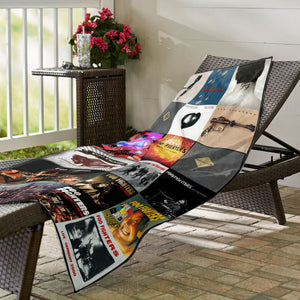 Foo Fighters Beach Towel Album Cover Collage Classic Rock Towel