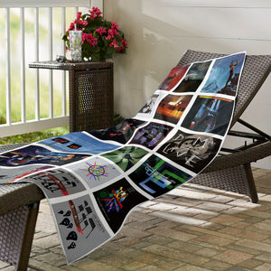 Depeche Mode Beach Towel Album Cover Collage Electronic Rock Towel