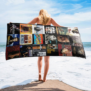 Bruce Springsteen Beach Towel Album Cover Collage Classic Rock Towel