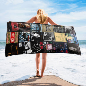 Billy Joel Beach Towel Album Cover Collage Classic Rock Towel