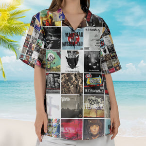 Deep Purple Hawaiian Shirt – Vintage Album Collage Classic Rock Style