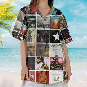 Stone Temple Pilots Album Collage Hawaiian Shirt – Rock Band Fan Shirt