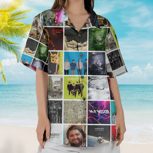 Weezer Album Collage Hawaiian Shirt – Rock Music Band Fan Shirt
