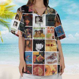 Kate Bush Album Collage Hawaiian Shirt – Pop Rock Fan Shirt
