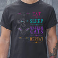 Eat Sleep Warrior Cats Repeat Funny Cat Warrior Hoodie Classic Unisex T-Shirt