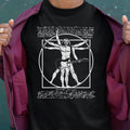 VITRUVIAN MAN PLAYING THE GUITAR Classic Unisex T-Shirt