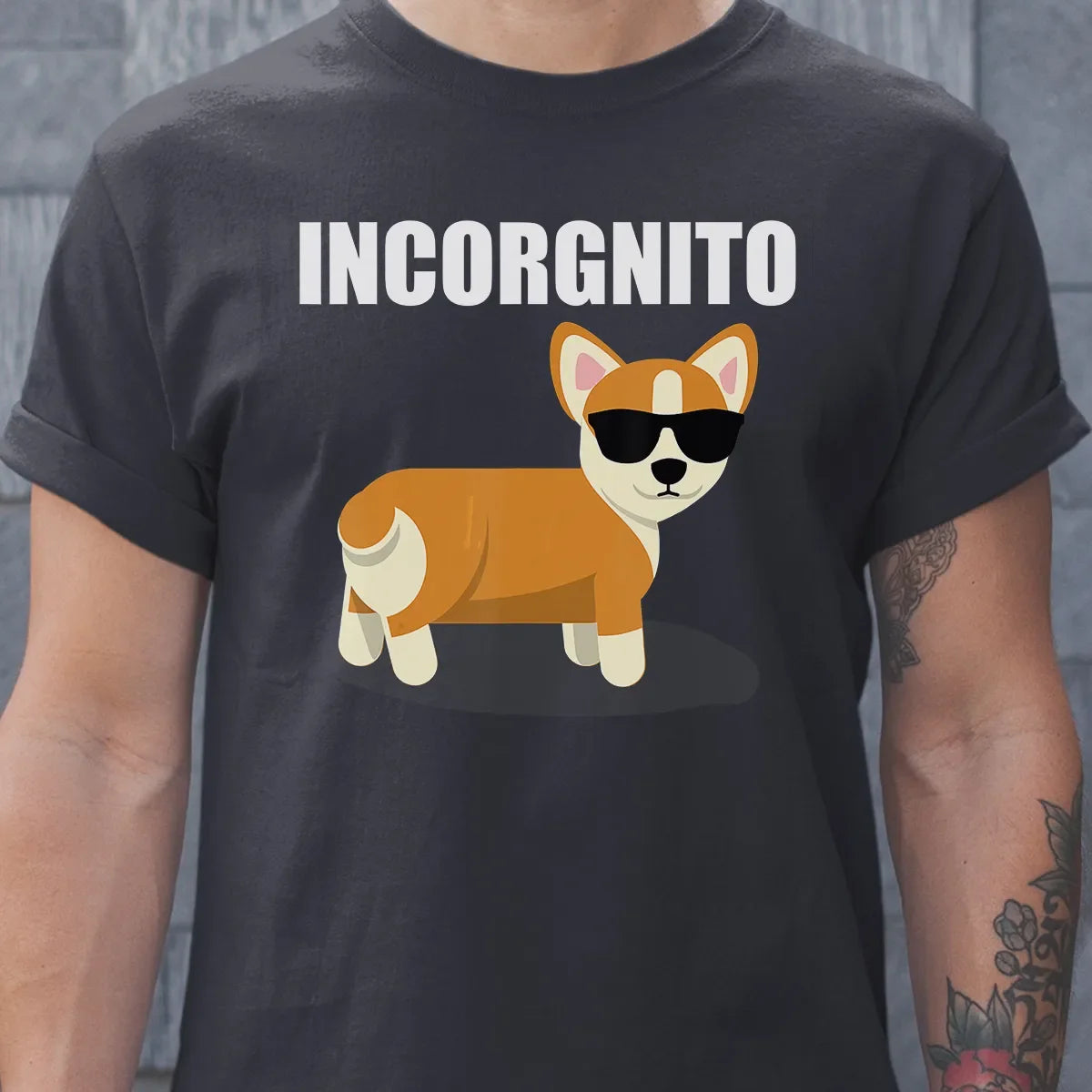 Vintage Incorgnito   Funny Corgi Lover  Gift Classic Unisex T-Shirt