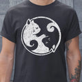 Yin Yang Cats Cute Kawaii Cat Lover Yoga Gift Design Classic Unisex T-Shirt