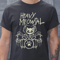 Heavy Metal Headbanger Gift Drummer Cat Playing Drum Meowtal Classic Unisex T-Shirt