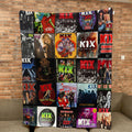 KIX Sherpa Blanket A High-Voltage Tribute for True Glam Metal Fans