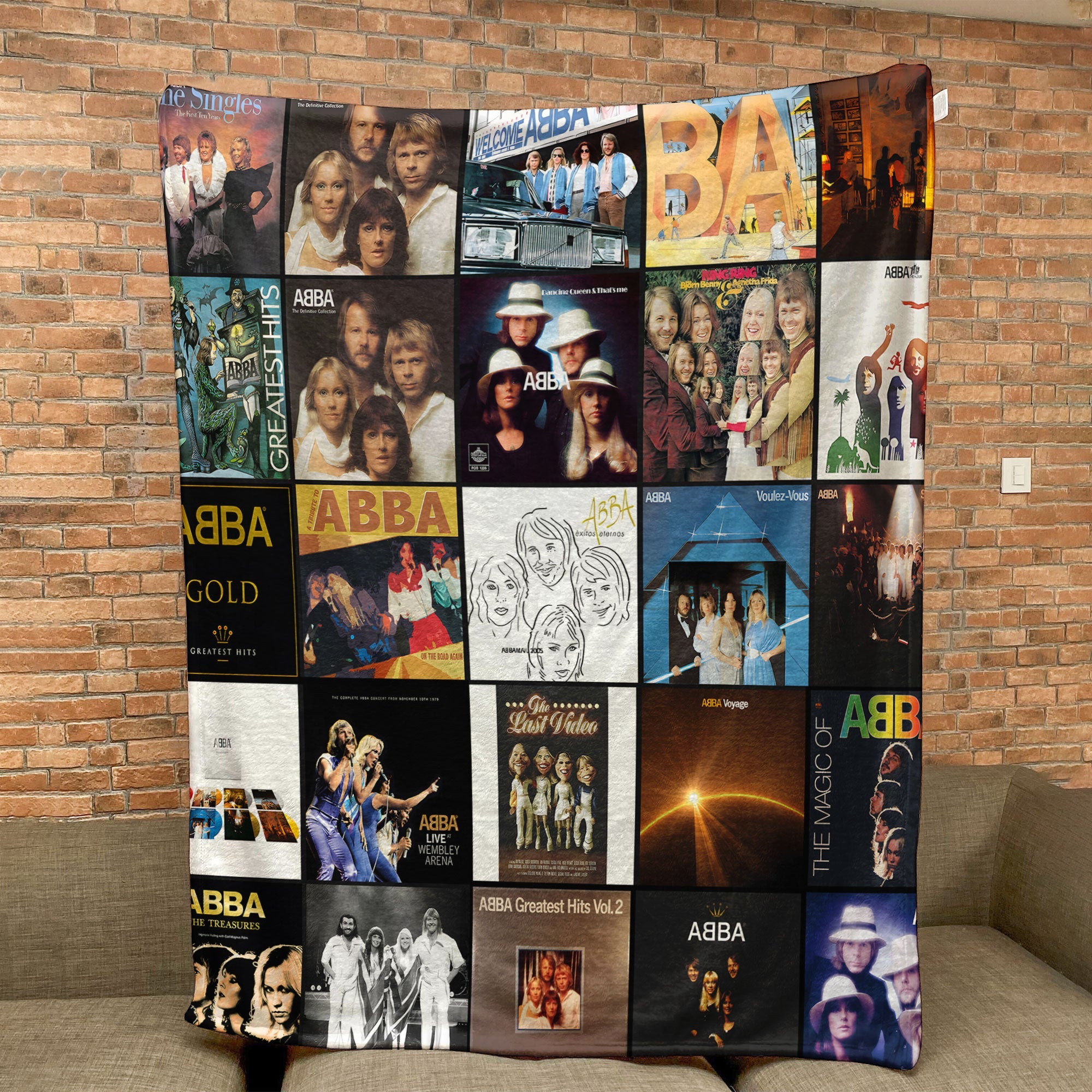 ABBA Sherpa Blanket Cozy Nostalgia Wrapped in Iconic Album Art