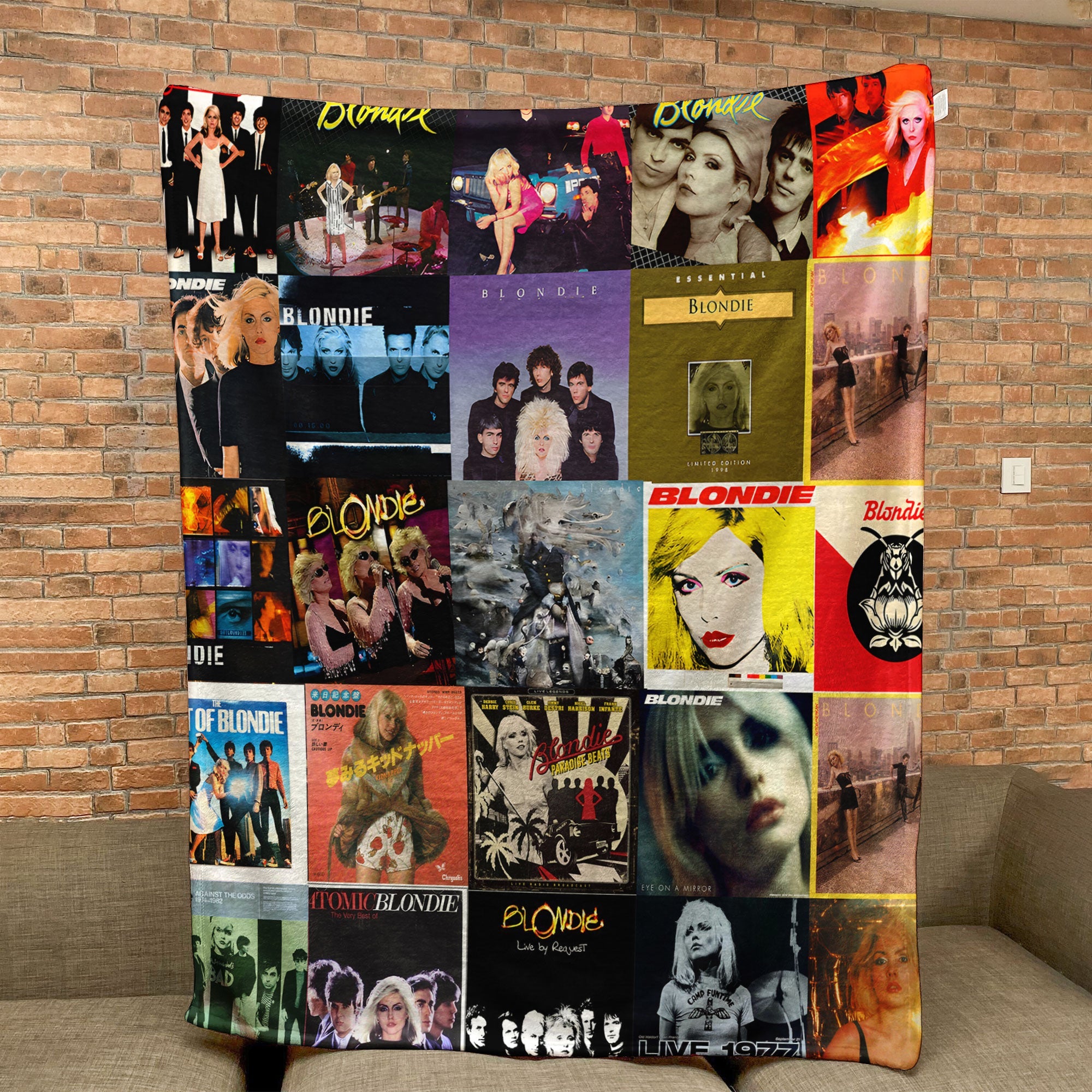 Blondie Sherpa Blanket New Wave Warmth Wrapped in Iconic Album Art