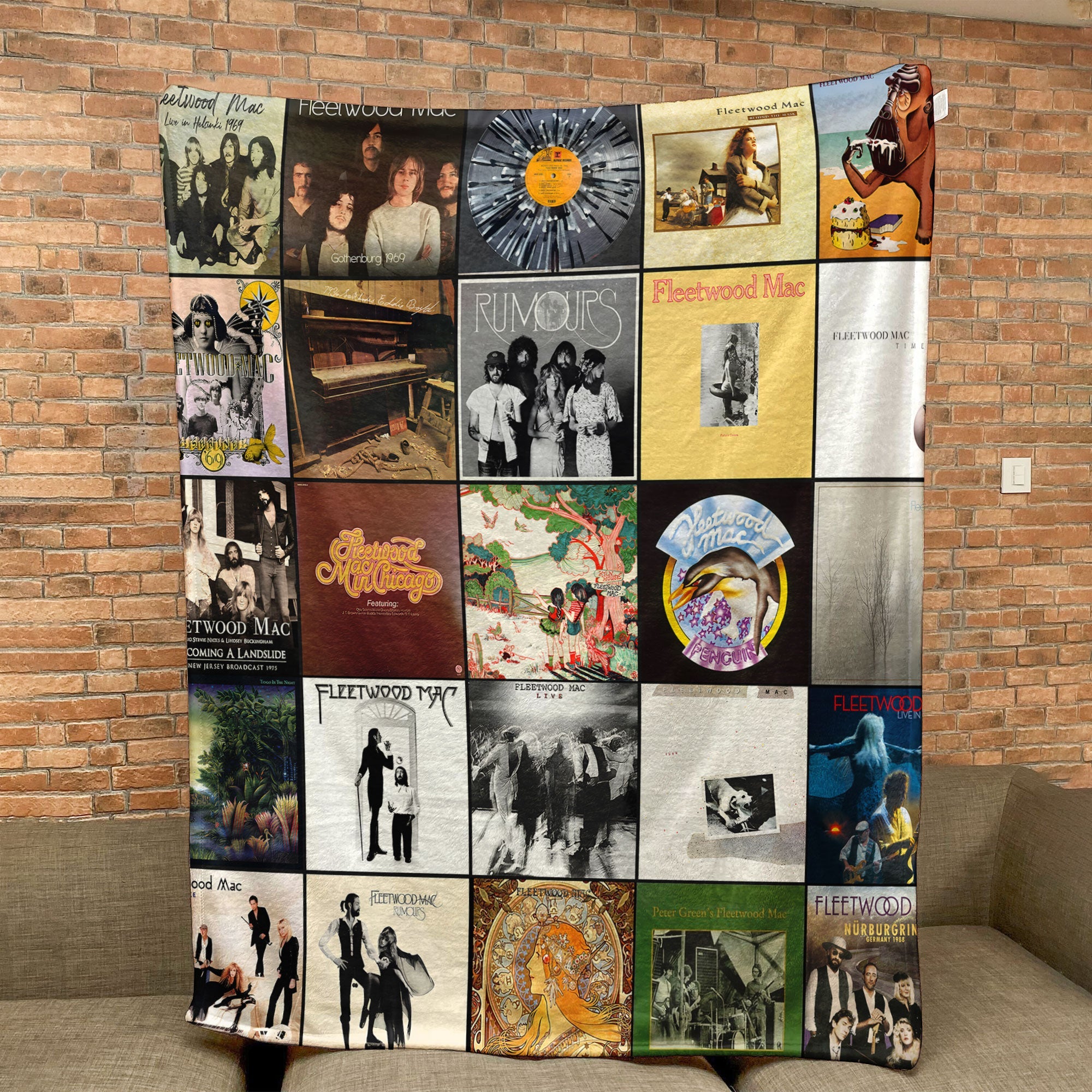 Fleetwood Mac Sherpa Blanket Warmth Wrapped in Legendary Album Art