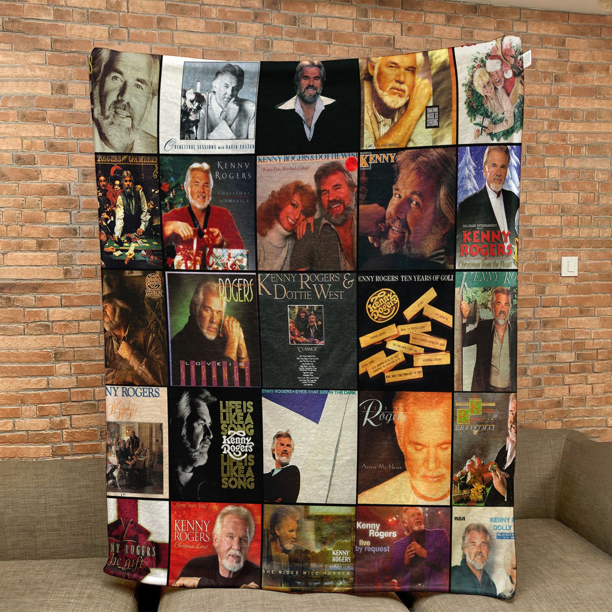 Kenny Rogers Sherpa Blanket A Warm Tribute to Timeless Country Memories